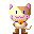 Kitty with flowers
