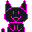 black n magenta yappin kittay