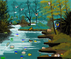 Big Lake Amidst the Forest