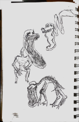 Dump of the Concept Art for my scrapped Survival Horror Game because I like the art ×3