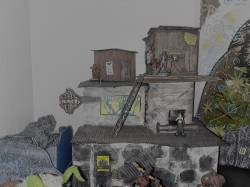 a set of ramshackle sheds