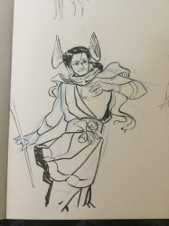 practicing brushpen with hermes