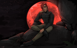 Moon rising