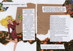 Barbie learns workers rights zine - UK ×3