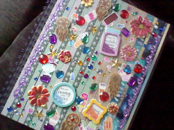 A decorated sketchbook!