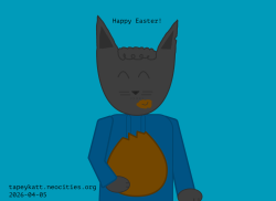 Javeen eating sum chocolate egg