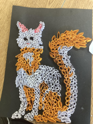 Stupid cat for art class