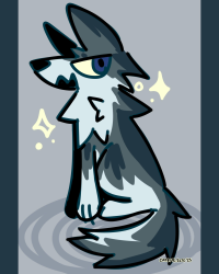 wolf doodle