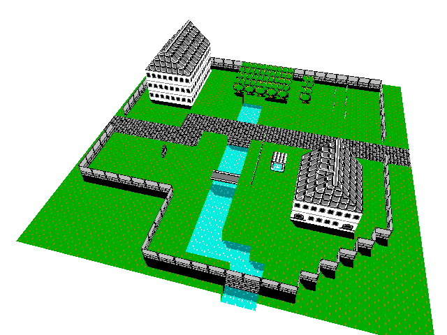 Final Fantasy 1 Town Diorama