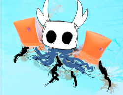 stupid baby that cant swim