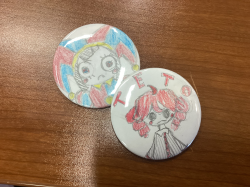 Buttons I made :3