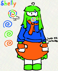 Shelly! A virtual assitant OC of mine :D ×2
