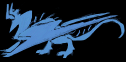suspiciously dragon shaped silhouette