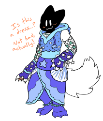 Ming but in a cool sea themed hoodie dress