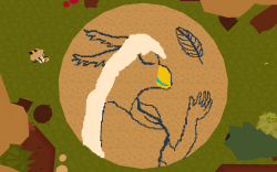 A leaf and feather as a birthday gift