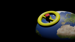 a rotating wheel space station