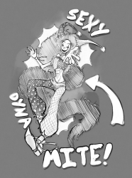 sexy dynamite, my side of an art trade ^_^