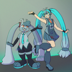Hatsune Sheemzu and Sheemzy Miku