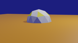 evening on the planet mars